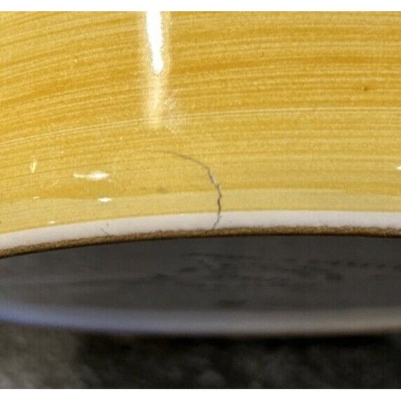 Williams Sonoma TOURNESOL Kitchen Utensil Holder Crock Made In Italy Pottery 6” - Picture 5 of 6